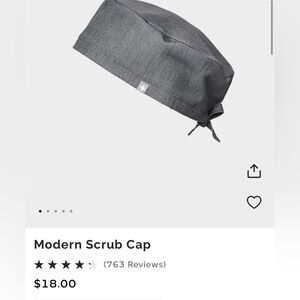Figs modern style scrub cap in graphite
